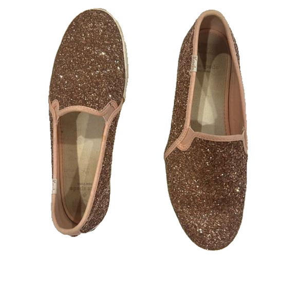 KATE SPADE ♠️ pink sparkley keds! - Picture 1 of 6